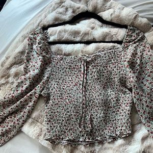 Cropped Floral blouse